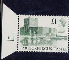1988 GB - SG1410 £1.00 Carrickfergus 1st Series CYY 1C Single